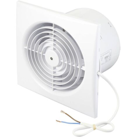Sygonix – Ventilateur de plafond mural 320 m³/h – Moteur à roulement à billes – Indice de protection IPX2 – 230 V/AC – 18 W – 150 mm (1/5)
