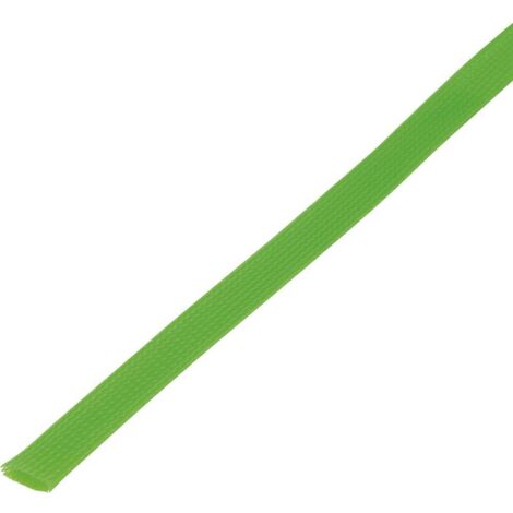 Gaine tressée TRU COMPONENTS CBBOX2534-GN 1568183 vert PET 25 à 34 mm 5 m (1/2)