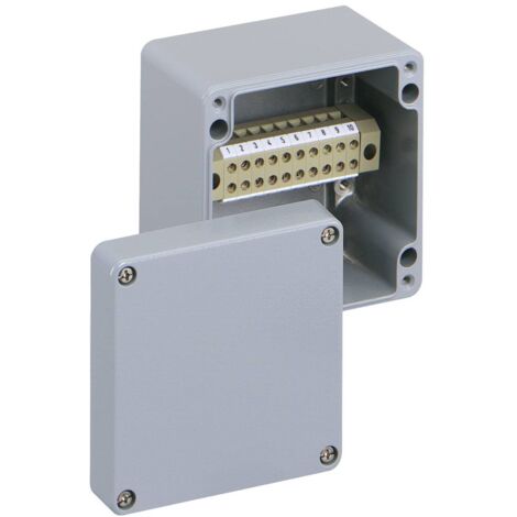 Spelsberg ALR 1010-4q Boîtier pour bloc de jonction 100 x 100 x 81 aluminium gris 1 pc(s) Y466632 (1/2)