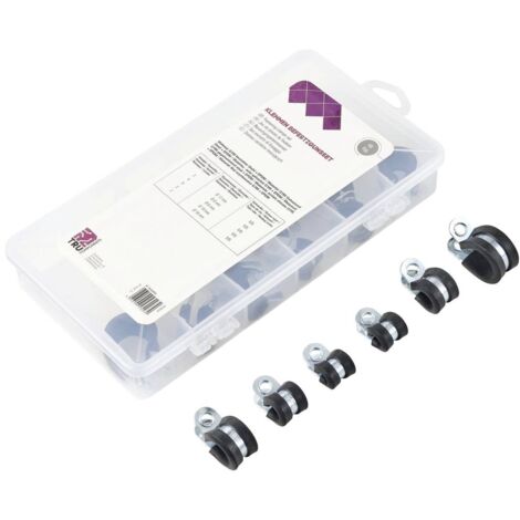 TRU COMPONENTS 93038c437 Bride de montage TC-6649812 Plage de Ø du faisceau 6 à 16 mm 18 parties (1/4)