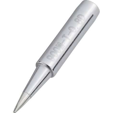 TOOLCRAFT T-0,8D Panne de fer à souder forme de burin Taille de la panne 0.8 mm Longueur de la panne 17 mm Contenu 1 pc (1/3)