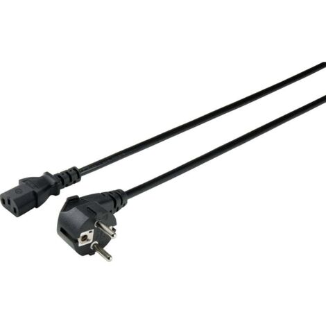 Sygonix SY-5043450 appareils IEC Câble de raccordement noir 3.00 m S594532 (1/2)
