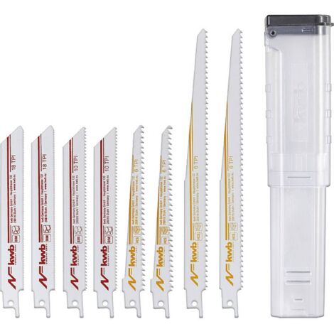 kwb 576090 Lot de lames de scie sabre, 9 pièces 9 pc(s) (1/5)
