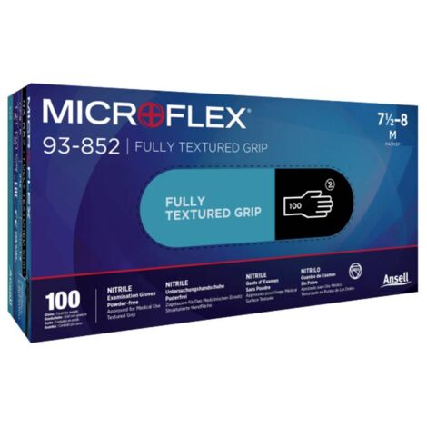 Ansell MICROFLEX® 93852070 100 pc(s) Nitrile Gants à usage unique Taille: 7 EN 374-1, EN 420-2003, EN 455, EN 21420:202