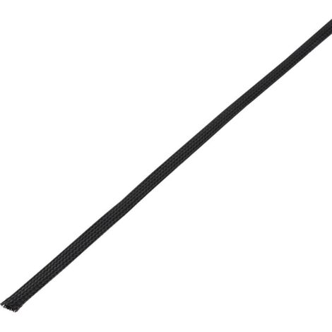 Gaine tressée TRU COMPONENTS CBBOX0510-BK 1572554 noir PET 5 à 10 mm 10 m (1/2)