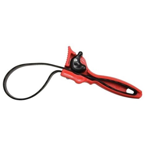 Kstools – Clé à sangle 110mm – Longueur 190mm – Sangle en caoutchouc anti-dérapant – Pour filtres et cartouches – Usage en espaces restreints