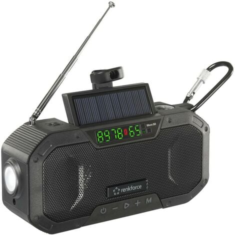 Radio-réveil Bluetooth 4.2, FM, entrée auxiliaire, 6 W