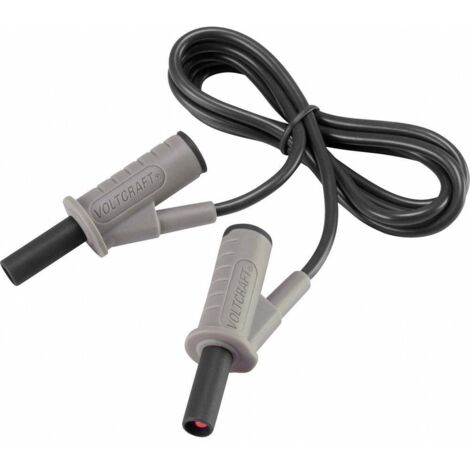 Cordon de mesure de sécurité[Banane mâle 4 mm -Banane mâle 4 mm ] Ultra flexibles 1.00 m,noir,MSB-501 10 A (1/4)