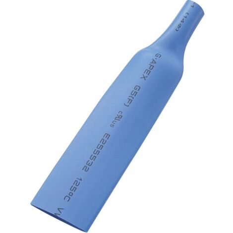 TRU COMPONENTS 1566771 Gaine thermorétractable sans colle bleu 25 mm 12.50 mm Taux de retreint:2:1 5 m (1/2)