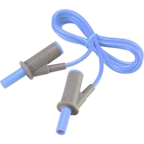 Cordon de mesure de sécurité[Banane mâle 4 mm -Banane mâle 4 mm ] Ultra flexibles 1.00 m,bleu,MSB-501 10 A (1/4)
