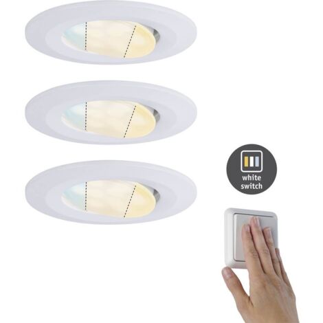 Paulmann – Luminaire encastrable LED 15W 92999 – Blanc chaud à lumière du jour – Protection IP65 pour salles de bains et espaces extérieurs (1/7)