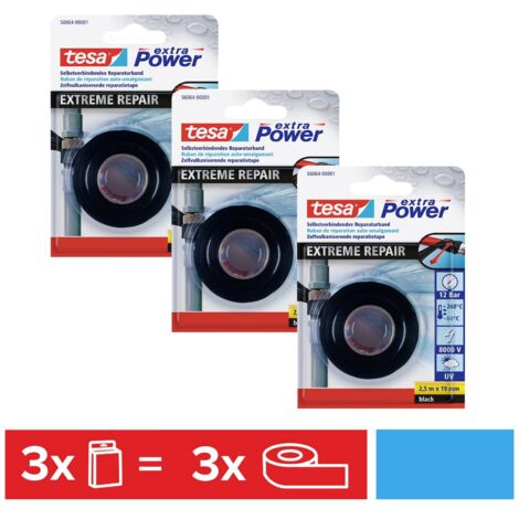 tesa EXTRA POWER 56064-00500-00 Bande de réparation noir (L x l) 2.5 m x 19 mm 3 pc(s) D024642 (1/5)
