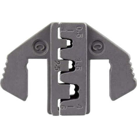 TOOLCRAFT PLE-0C TO-7875681 Mors de sertissage pour connecteur plat 0.5 à 6 mm² adapté pour marque (pinces) TOOLCRAFT P (1/3)