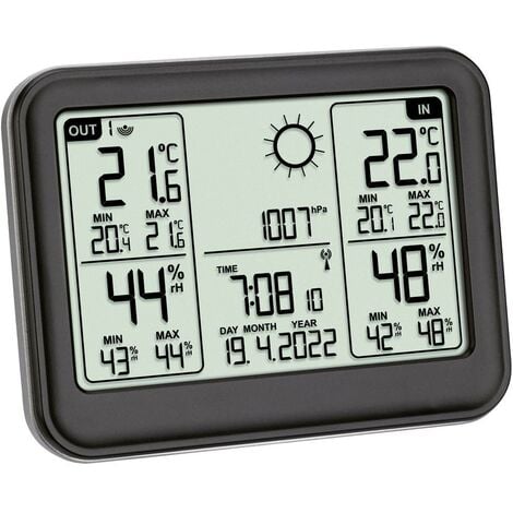 Station météo radiopilotée TFA Dostmann XENA 35.1162.54 Prévisions  météorologiques 12 à 24 heures