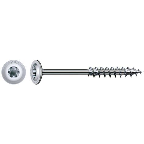 Banyo – Vis à bois 8 mm 300 mm – Acier WIROX – Tête plate fraisée bombée – Boîte de 50 pièces – Vissage sans avant trou - D022542 (1/10)
