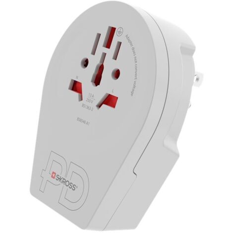 Skross 1.500292 Adaptateur de voyage Country Adapter World to US USB C20PD D085922 (1/5)
