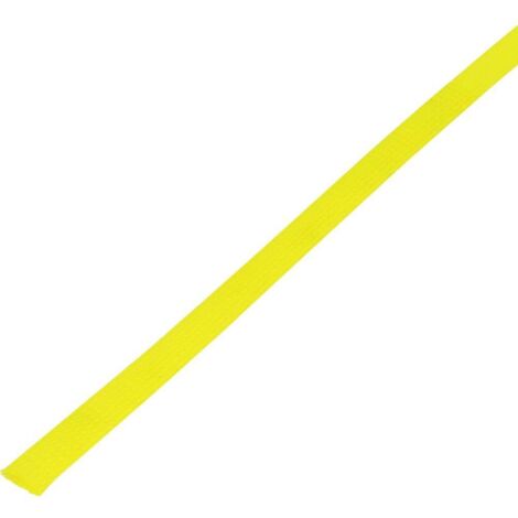 Gaine tressée TRU COMPONENTS CBBOX1527-YL 1572539 jaune PET 15 à 27 mm 10 m (1/2)