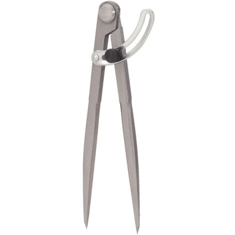Ks Tools – Compas droit 3000416 150 mm en acier à outils – Précision optimale pour traçage – Pointes durcies et polies - X064812