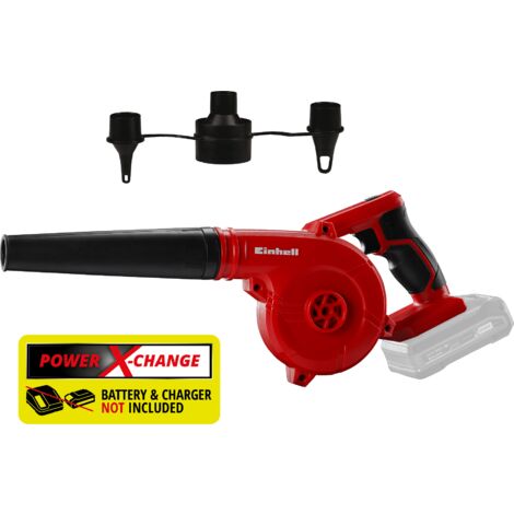 Einhell Souffleur d'atelier sans fil TE-CB 18/78 Li Solo Power X-Change (18V, Vitesse de souffle : 78120 m/h - 15500 trs/min) Livré sans Batterie ni Chargeur
