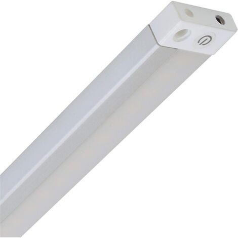 Éclairage LED sous meuble Cassia Sensor 8 W – Couleur réglable blanc chaud, neutre, lumière du jour – Aluminium – 540 lm – 80 cm – Muller Licht