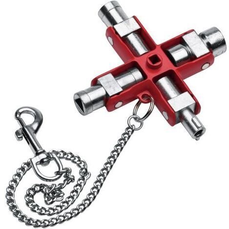 NWS 2005-6-SB Clé pour armoires électriques Clé pour armoires de distribution Zinc moulé sous pression rouge 1 pc(s) (1/5)