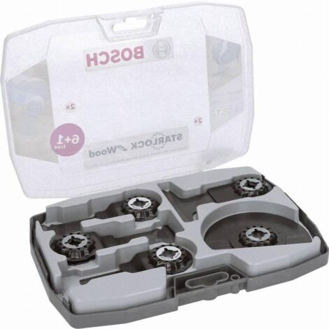 Bosch – Lame d'outil multifonction pour bois dur et stratifié – 7 lames – 2608664623 – Système Snap-in pour changement rapide