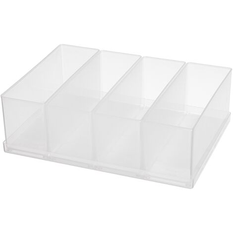 RAACO 136518 80 4XBA8-2 GODET AVEC PLATEAU, TRANSPARENT