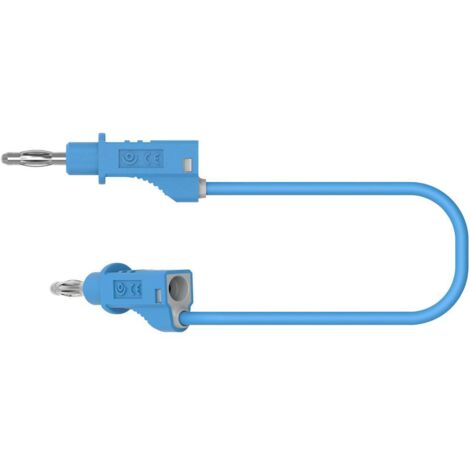 Electro PJP 2117-CD1-50Bl Cordon de mesure banane mâle banane mâle 50 cm bleu 1 pc(s) D357942 (1/3)