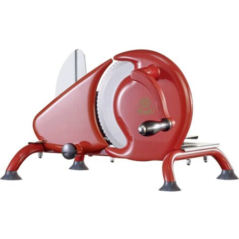 Trancheuse manuelle rouge – Lame en acier inoxydable 19 cm – Compacte et légère 2,72 kg – Pieds antidérapants pour cuisine moderne – Graef - H93EU (1/8)