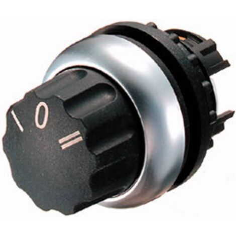 Eaton 216863 M22-WR3 Bouton sélecteur collerette plastique commutateur rotatif noir 1 pc(s) Q250582 (1/4)