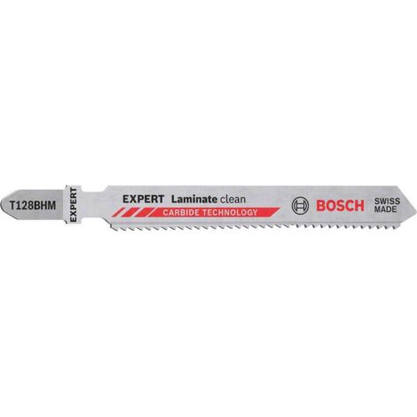 Lame de scie sauteuse EXPERT Laminate Clean T128BHM Bosch, 2 pièces - 2608901707 (1/5)