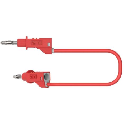 Electro PJP 2117-CD1-50R Cordon de mesure banane mâle banane mâle 50 cm rouge 1 pc(s) D357572 (1/3)