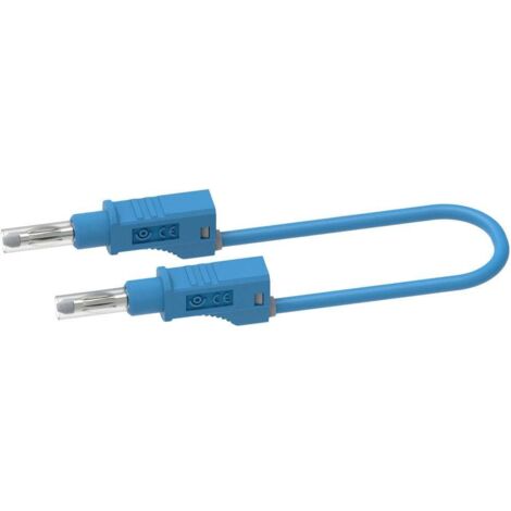 Electro PJP 2217/600V-CD1-50Bl Cordon de mesure banane mâle banane mâle 0.50 m bleu 1 pc(s) D357282 (1/3)