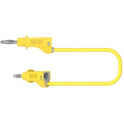 Electro PJP 2117-CD1-50J Cordon de mesure banane mâle banane mâle 50 cm jaune 1 pc(s) D357962 (1/3)