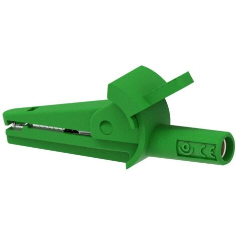 Electro PJP 5002-IEC-d4-CD1-V Pince crocodile vert Plage de serrage max.: 9 mm Longueur: 51 mm 1 pc(s) D359932 (1/2)