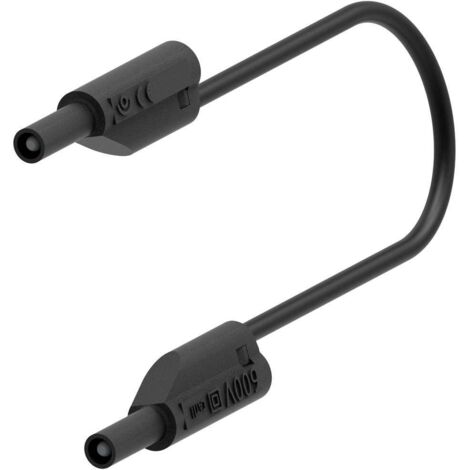 Electro PJP 240-IEC-CD1-100N Cordon de mesure Banane mâle 2 mm Banane mâle 2 mm 1.00 m noir 1 pc(s) (1/2)