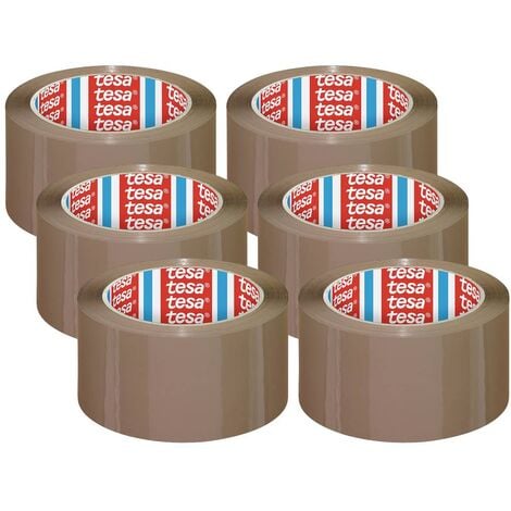 Ruban adhésif d'emballage PP, largeur 50 mm, marron (rouleau de 66 m)