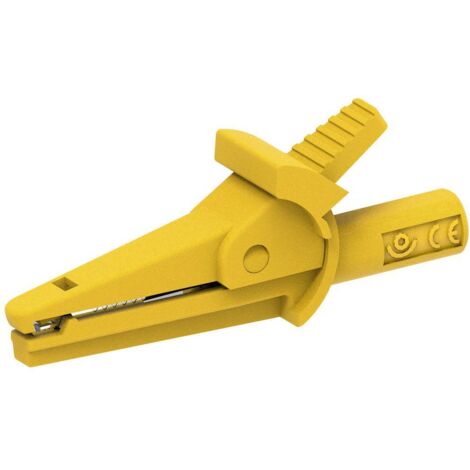 Electro PJP 5002-IEC-d4-CD1-J Pince crocodile jaune Plage de serrage max.: 9 mm Longueur: 51 mm 1 pc(s) (1/2)