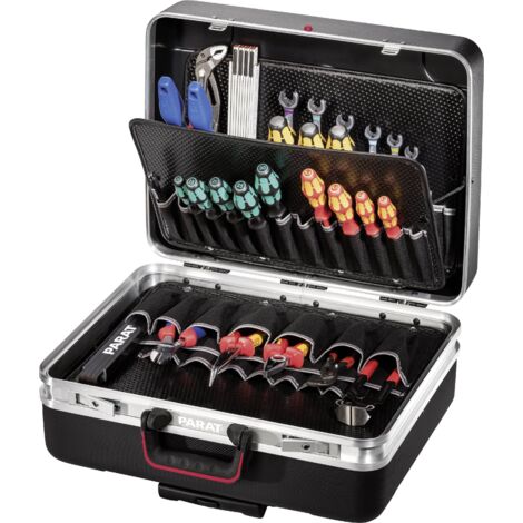 Mallette à roulettes pour outils 490 x 400 x 250 mm – Plastique X-ABS robuste – Compartimentage flexible – Sécurisée par serrures à cylindre – Parat - 535500171