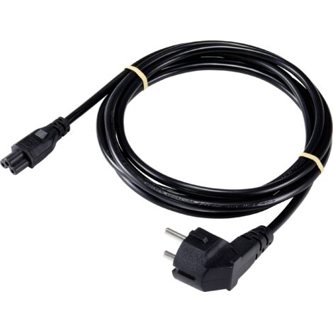 Sygonix SY-5043498 ordinateur portable Cordon électrique noir 3.00 m S594102 (1/2)