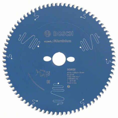 Bosch – Lame de scie circulaire 254mm – Alésage 30mm – 80 dents Microteq pour aluminium – Coupe nette et silencieuse - Alu254x2 (1/8)