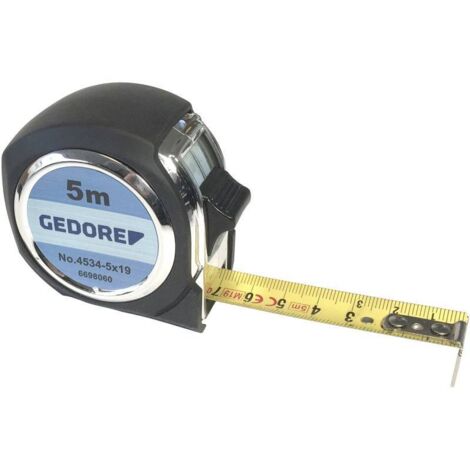 GEDORE 6698060 - Mètre ruban en acier 5 m , 4534-5 (1/2)