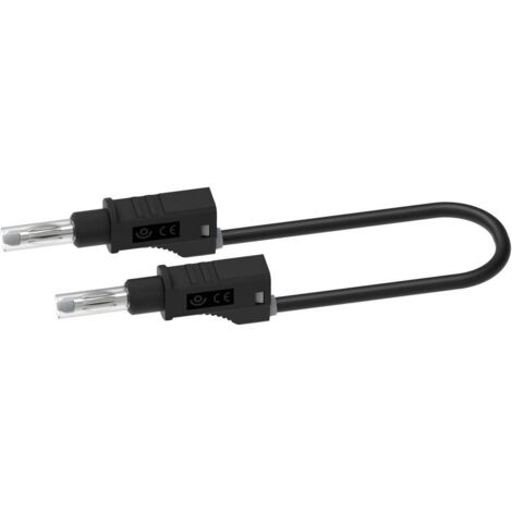 CORDON DE MESURE ELECTRO PJP 2217/600V-CD1-200N [BANANE MÂLE - BANANE MÂLE] 2.00 M NOIR 1 PC(S) (1/3)