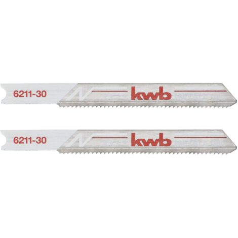 kwb 621130 Lames de scie sauteuse, travail du métal, bi-métal, 2 x fines 2 pc(s) D228352 (1/2)