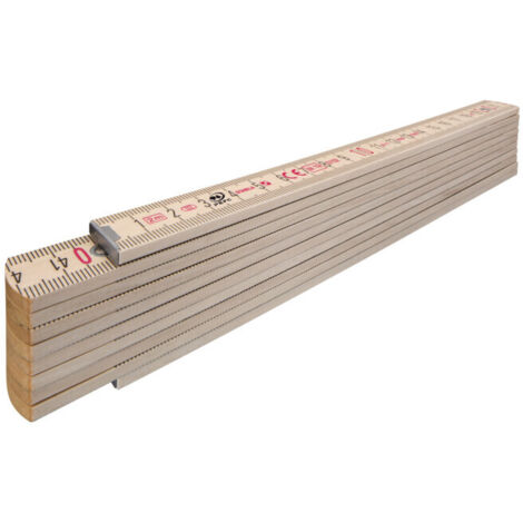 Règlet Stabila Holz-Gliedermaßstab Type 400 14348 2 m Bois de hêtre