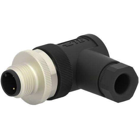 TE Connectivity T4113001031-000 Connecteur non confectionné pour capteurs/actionneurs M12 mâle, coudé Nombre de pôles: (1/5)
