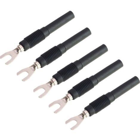 VOLTCRAFT MSK-107 Patin de serrage femelle 4 mm - noir S407291 (1/3)
