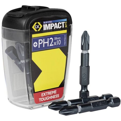 C.K Blue Steel T4560 PH2LD10 Embout cruciforme 10 pièces cruciforme Phillips D066072 (1/2)