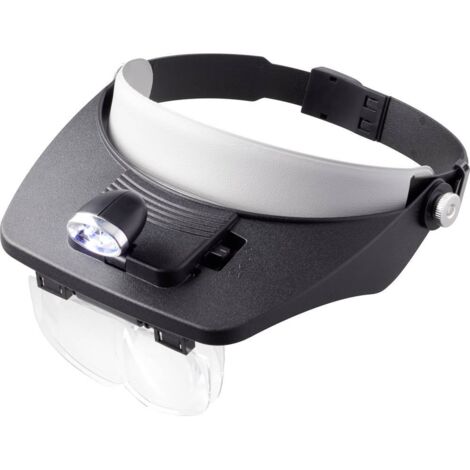 TOOLCRAFT TO-5137803 Loupe frontale avec éclairage LED Grossissement: 1.2 x, 1.8 x, 2.5 x, 3.5 x Len (1/6)