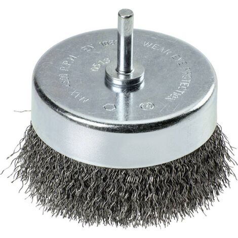 kwb Brosses à dents, fil d'acier HSS ondulé, pour une utilisation avec des perceuses et des visseuses sans fil 602433 1 (1/3)
